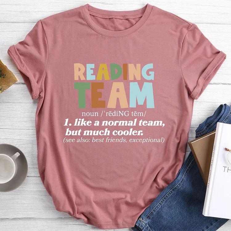 Reading Team Round Neck T-shirt-0018874