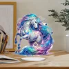 (US Local)DIY Unicorn Special Shaped Diamond Painting Tabletop Ornaments Kit Home Table Decor