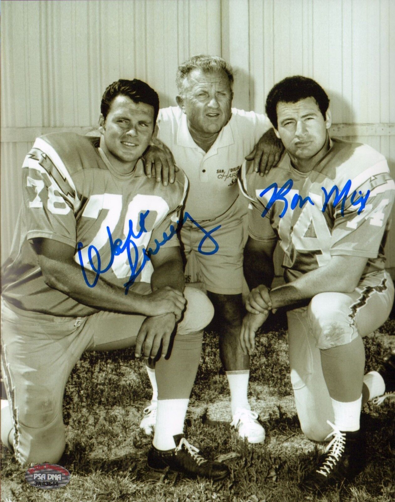 Ron Mix & Walt Sweeney Signed AFL Chargers 8x10 Photo Poster painting PSA/DNA COA Auto'd Picture