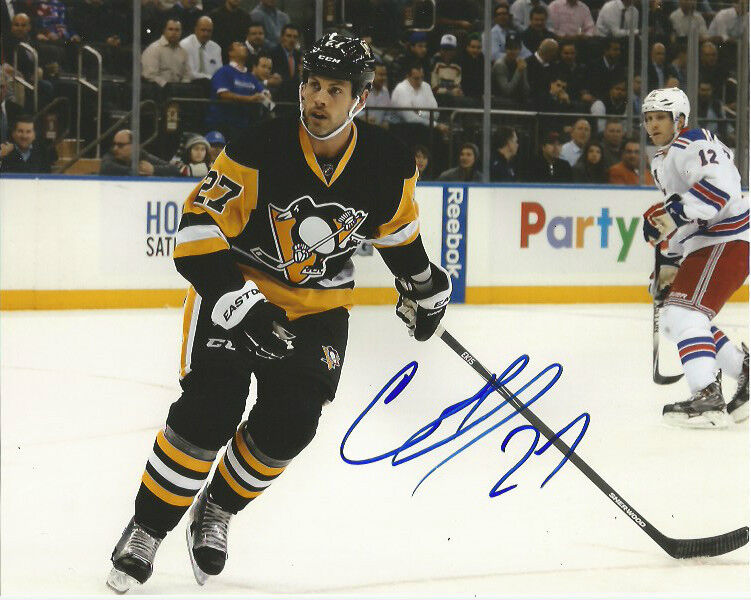 Pittsburgh Penguins Craig Adams Signed Autographed 8x10 NHL Photo Poster painting COA B