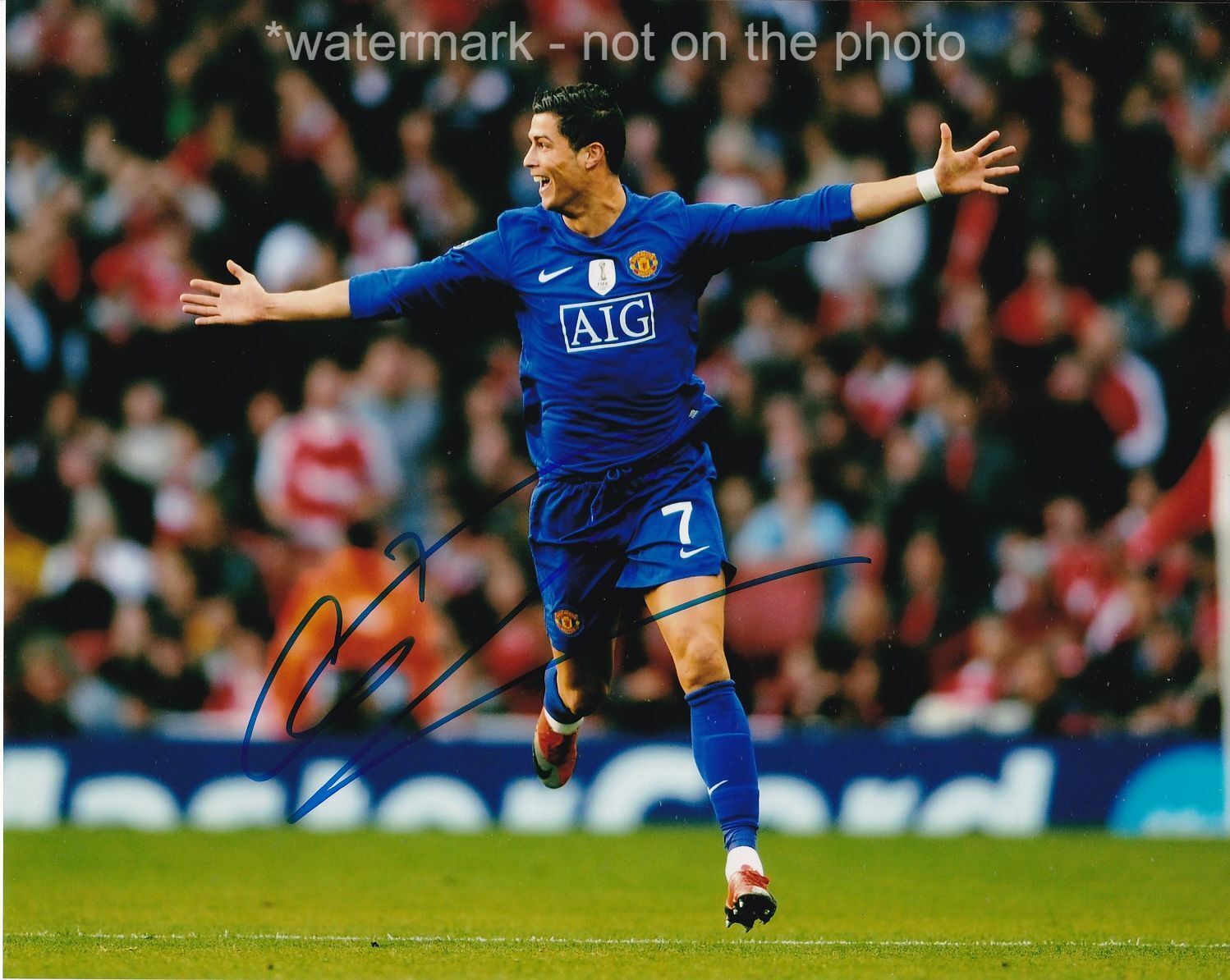 CRISTIANO RONALDO SIGNED AUTOGRAPH 8X10 Photo Poster painting PORTUGAL