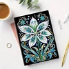 (US Local)Flower Special Shaped Diamond Painting Journal Notebook for Adults Students