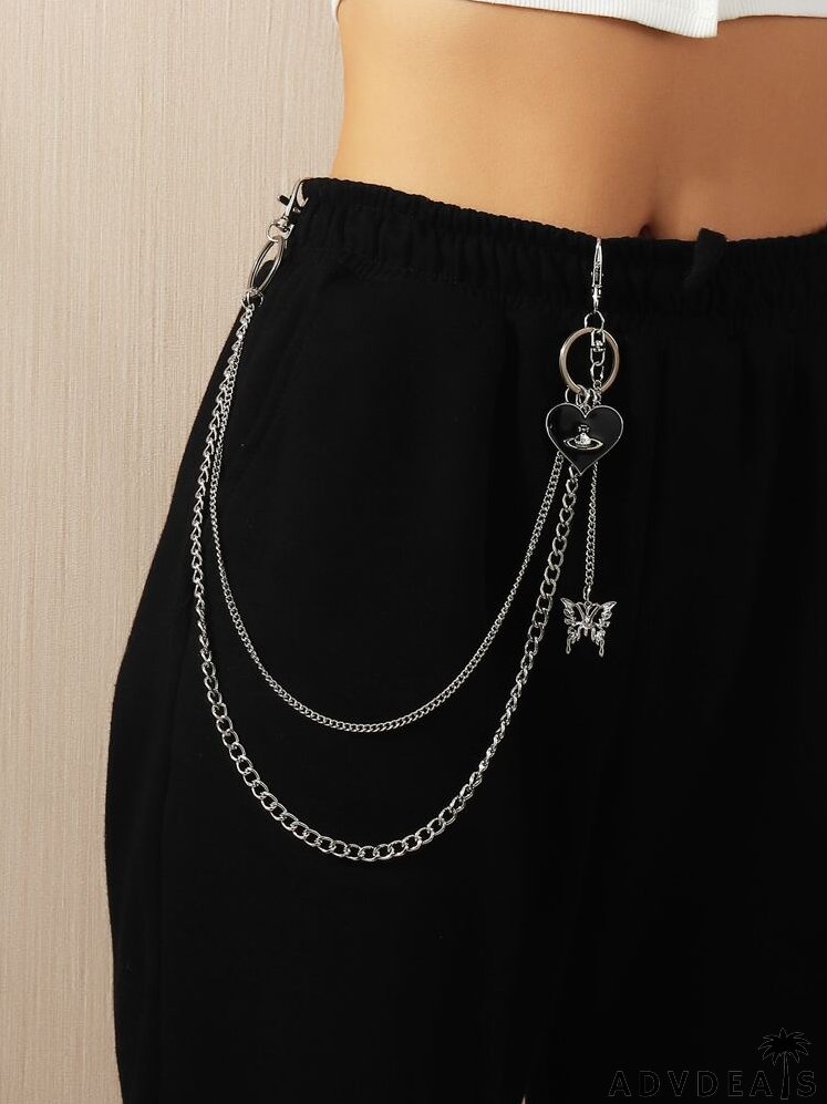 Heart Charm Pant Chain