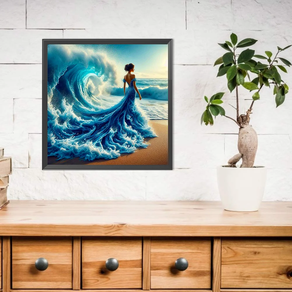 Diamond Painting - Full Round Drill - Waves Beauty(Canvas|40*40cm)