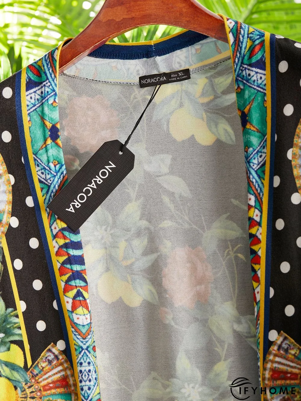 Collarless Vintage Cotton Blends Cardigan | IFYHOME