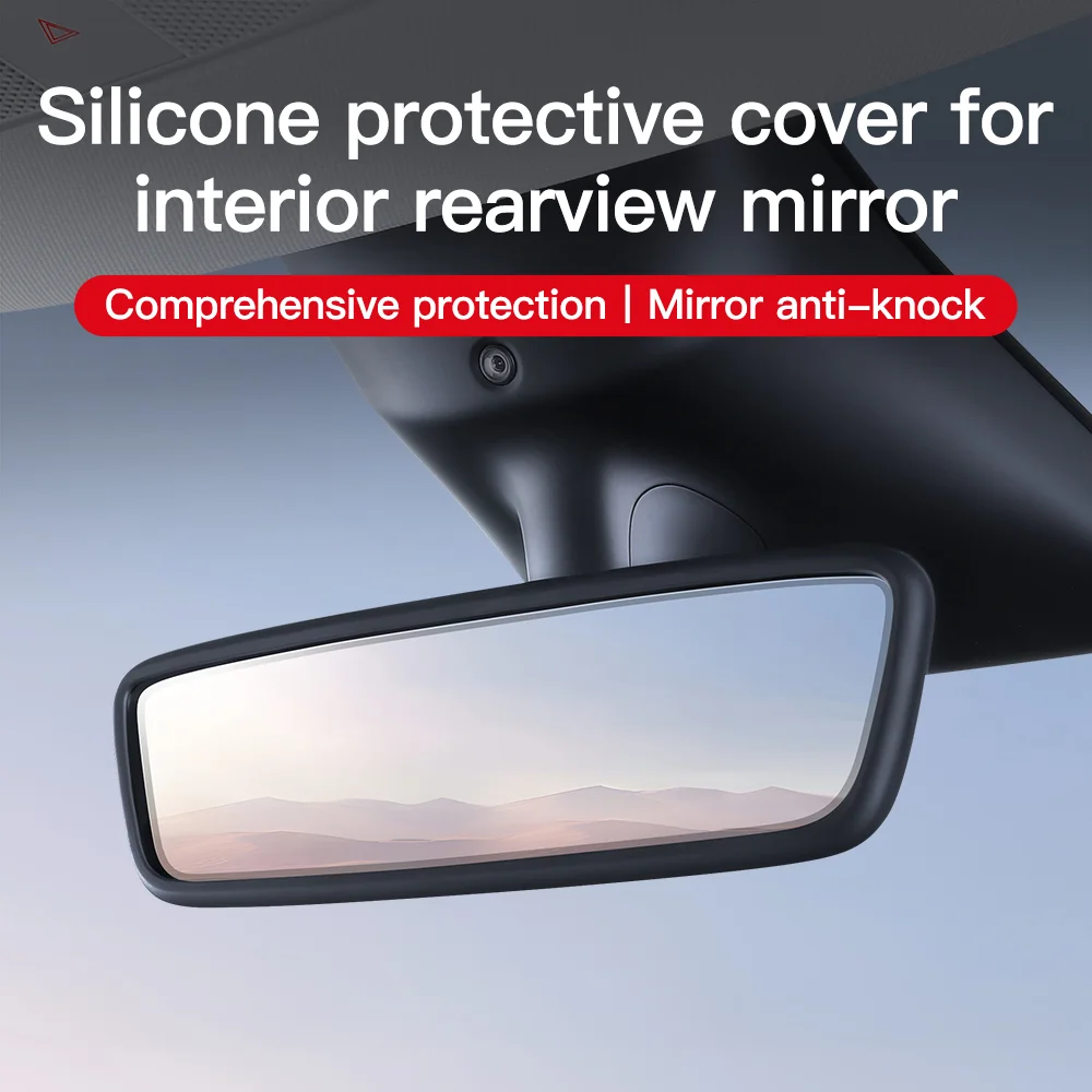 YONZEE Tesla Inner Rearview Mirror Protective Silicone Cover For Model 3/Y