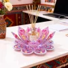 DIY Lotus Flower Diamond Painting Candle Holder Acrylic Three-Dimensional Aromatherapy Rack Home Decor Gift