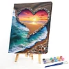 (US Only)Paint By Numbers Kit On Canvas DIY Oil Art Seaside Picture Home Decor40x50cm