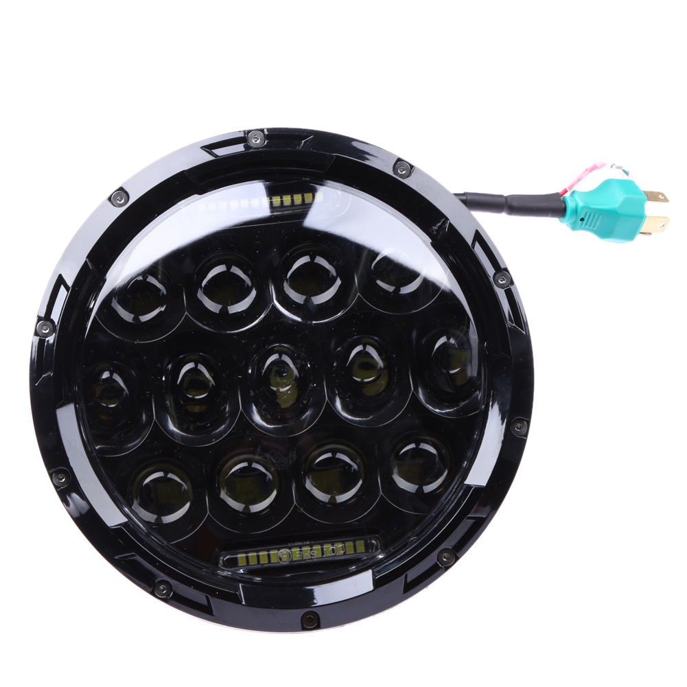 

7\\\ INCH 75W LED PHILIPS Headlight Hi/Lo Beam DRL for Jeep Wrangler JK, 501 Original