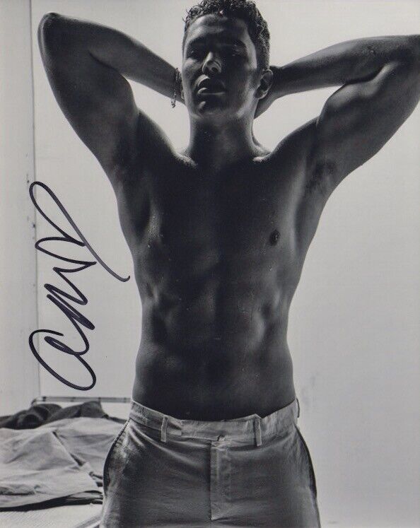 Austin Mahone signed 8x10 Photo Poster painting shirtless In-person