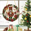 Diamond Painting Wreath Ornament Nutcracker Christmas Decor 9.45x9.45in