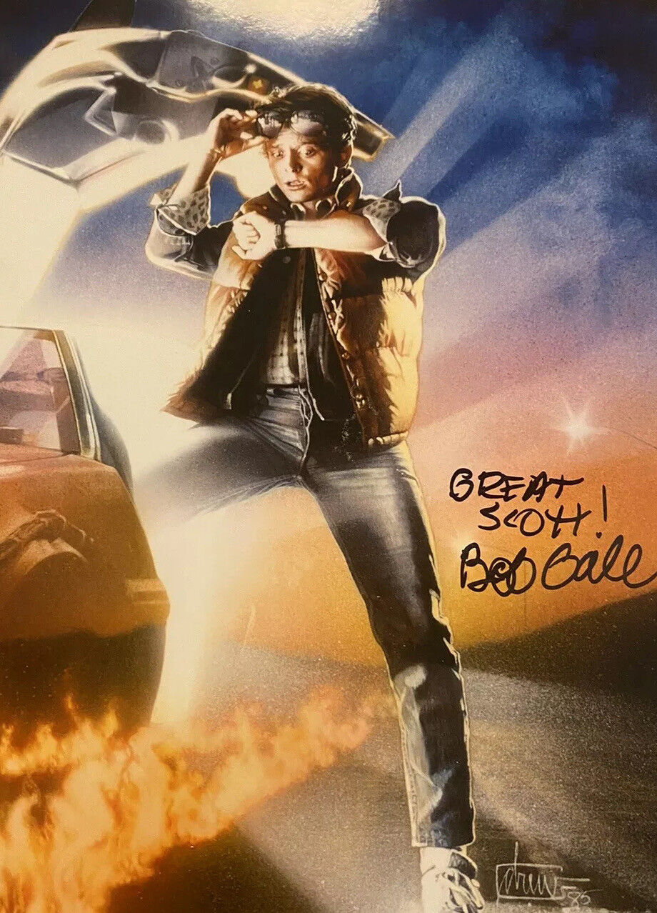 Bob Gale signed autographed back to the future 8x10 Photo Poster painting