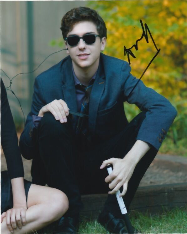 Nat Wolff Fault in Our Stars Signed Autographed 8x10 Photo Poster painting COA