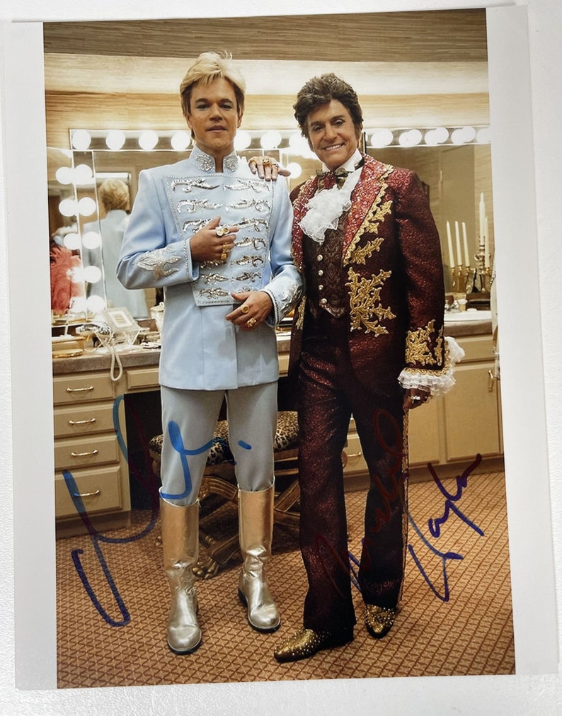 Matt Damon & Michael Douglas Signed Autographed Liberace