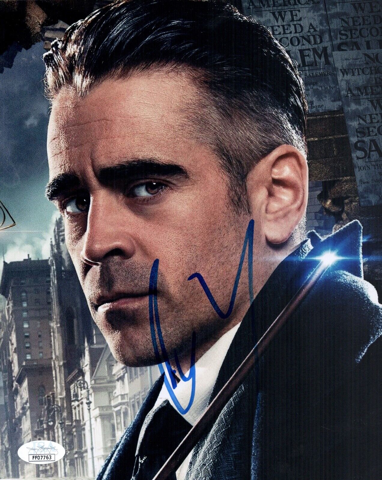 COLIN FARRELL Signed Harry Potter FANTASTIC BEASTS 8x10 Photo Poster painting Autograph JSA COA