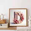 Diamond Painting -DIY Round Drill Letter D(40x40cm)