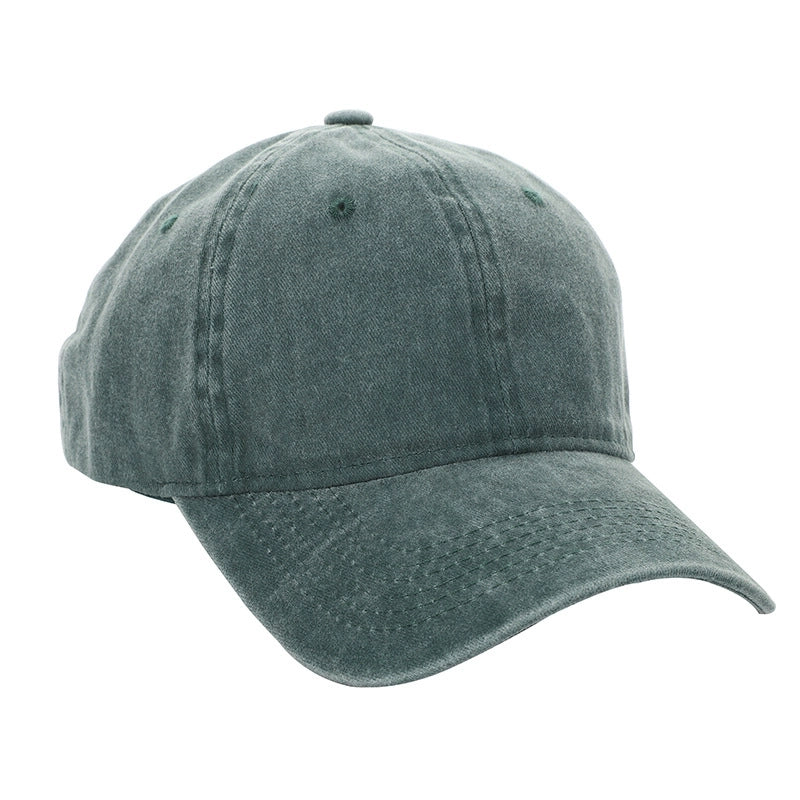 Korean-style Retro Distressed Washed Soft Cotton Baseball Cap Trendy Men’s And Women’s Street Light Plate Curved Eaves Hip-hop Duck Tongue Hat