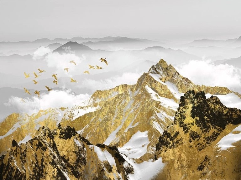 

Golden Mountains – Paint By Numbers - 40*50CM, 501 Original