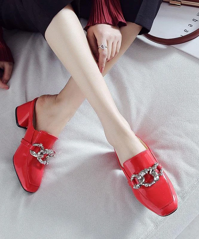 Red High Heels High Heel Slippers