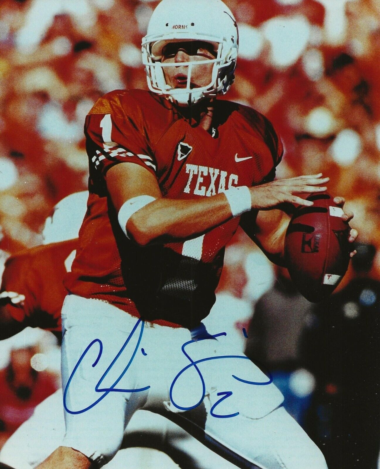 Chris Simms signed Texas Longhorns 8x10 Photo Poster painting autographed