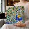 Framed Diamond Painting - Special Shaped - Peacock (25x25cm)
