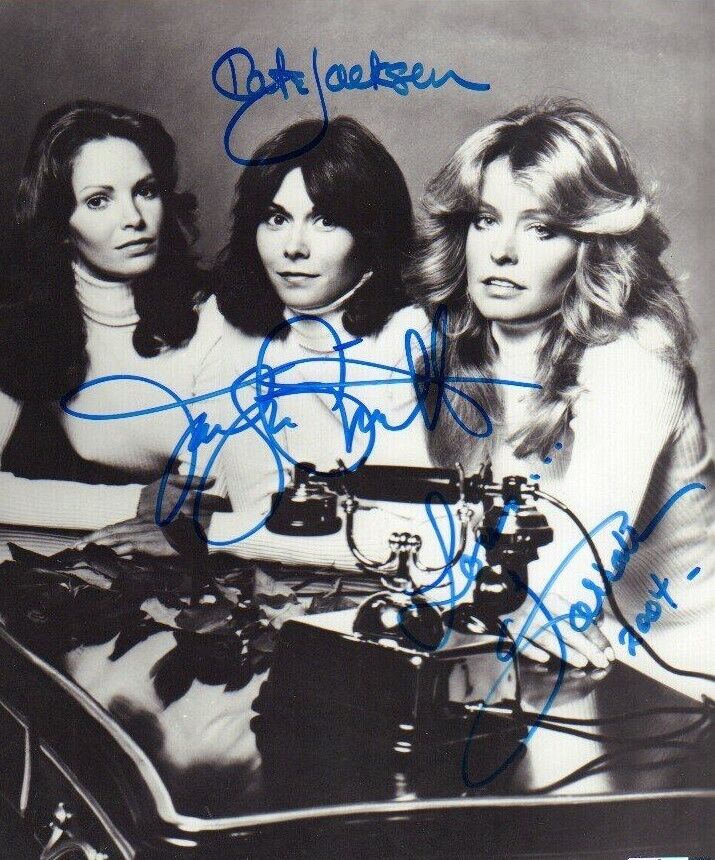 CHARLIE'S ANGELS' Cast Signed Photo Poster paintinggraph - KATE / JACLYN / FARRAH - preprint