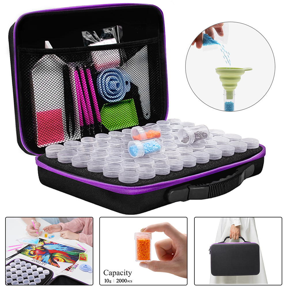 Square Diamond Painting Accessories funnel Bead Container 7 color