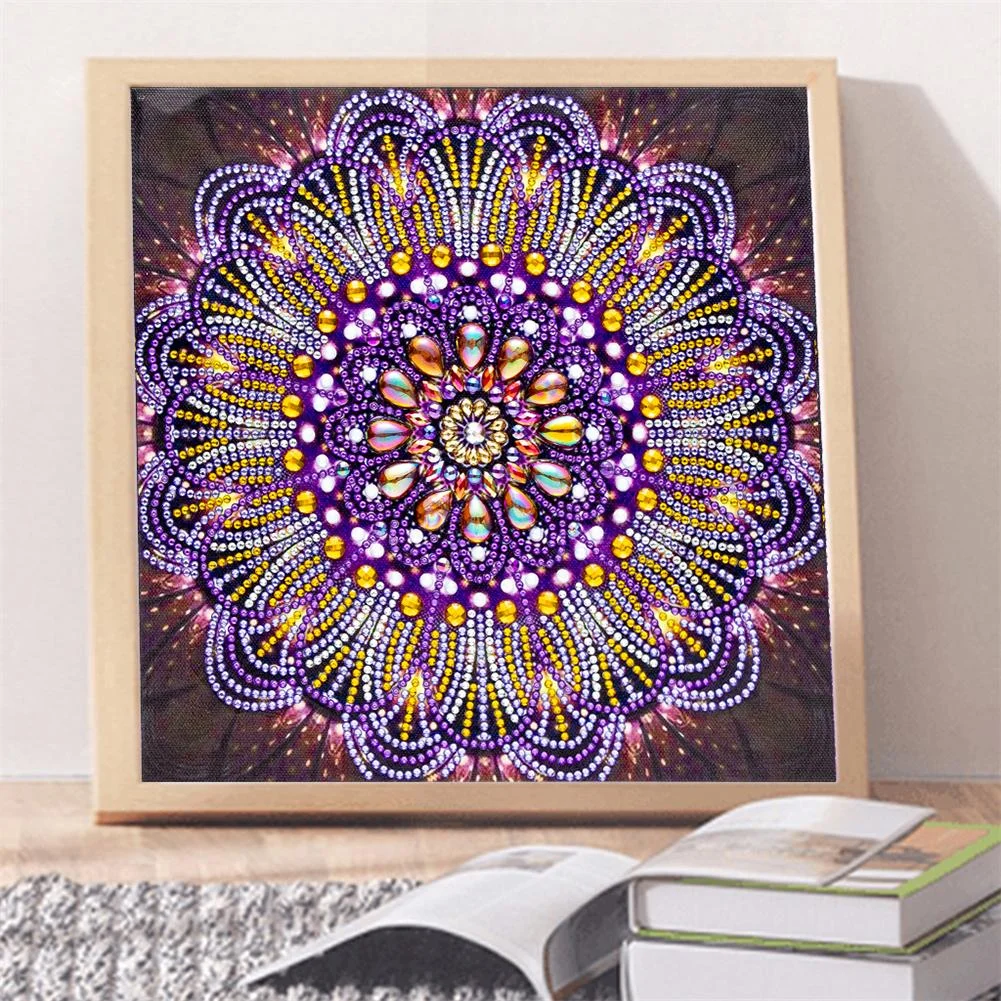 Diamond Painting - Special Shaped Drill - Mandala Pattern(30*30cm)