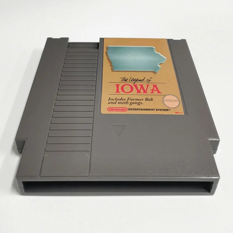 The Legend of Iowa For Nintendo NES - 8 Bit Game Cartridge