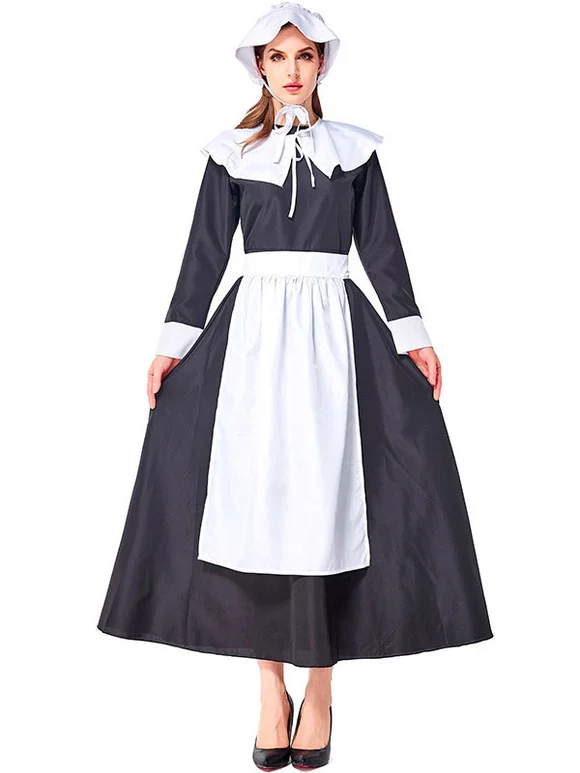 Black Halloween Costumes Woman Maid Maid Dress Lower-Body Apron Holidays Costumes Novameme