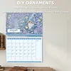 2027 DIY Diamond Painting Calendar for Adults Wall Ornaments Diamonds Arts Dates 11.81x9.45 Inch Gem Painting Art Walls Date for Home Business Office Planning Decor