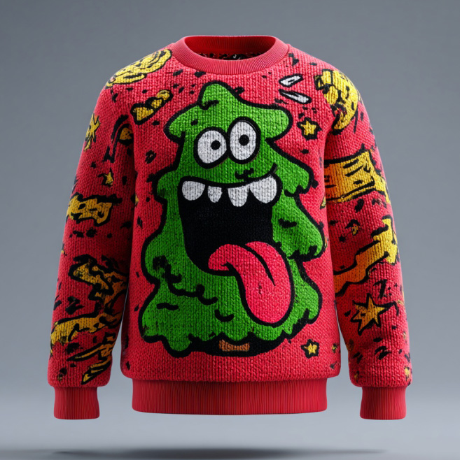 Men's Fun Christmas Tree Ugly Sweater elevenforest