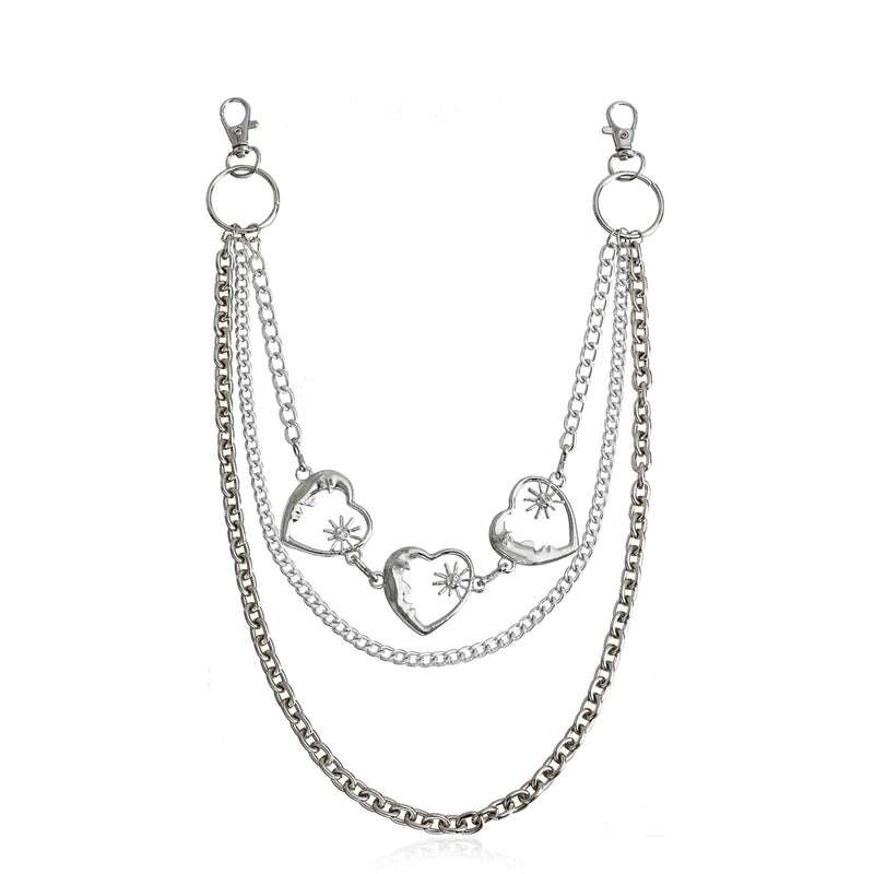 Minimalist Solid Color Metal Women’s Chain Belts