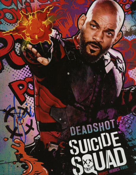 Will Smith signed autograph Photo Poster painting 8x10 inch COA Suicide Squad B