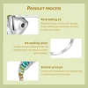 Colorful Chameleon Opening Ring 925 Sterling Silver  