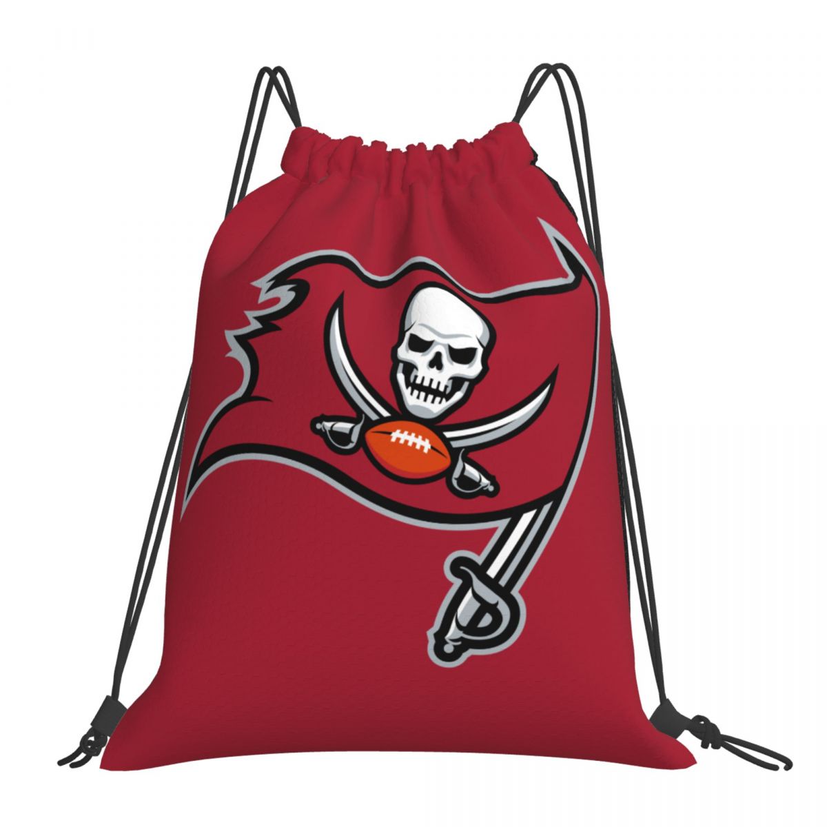 Tampa Bay Buccaneers Waterproof Adjustable Lightweight Gym Drawstring Bag