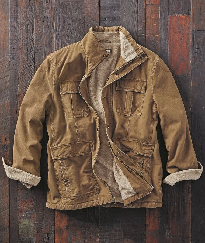 Men's autumn and winter long-sleeved loose jacket
