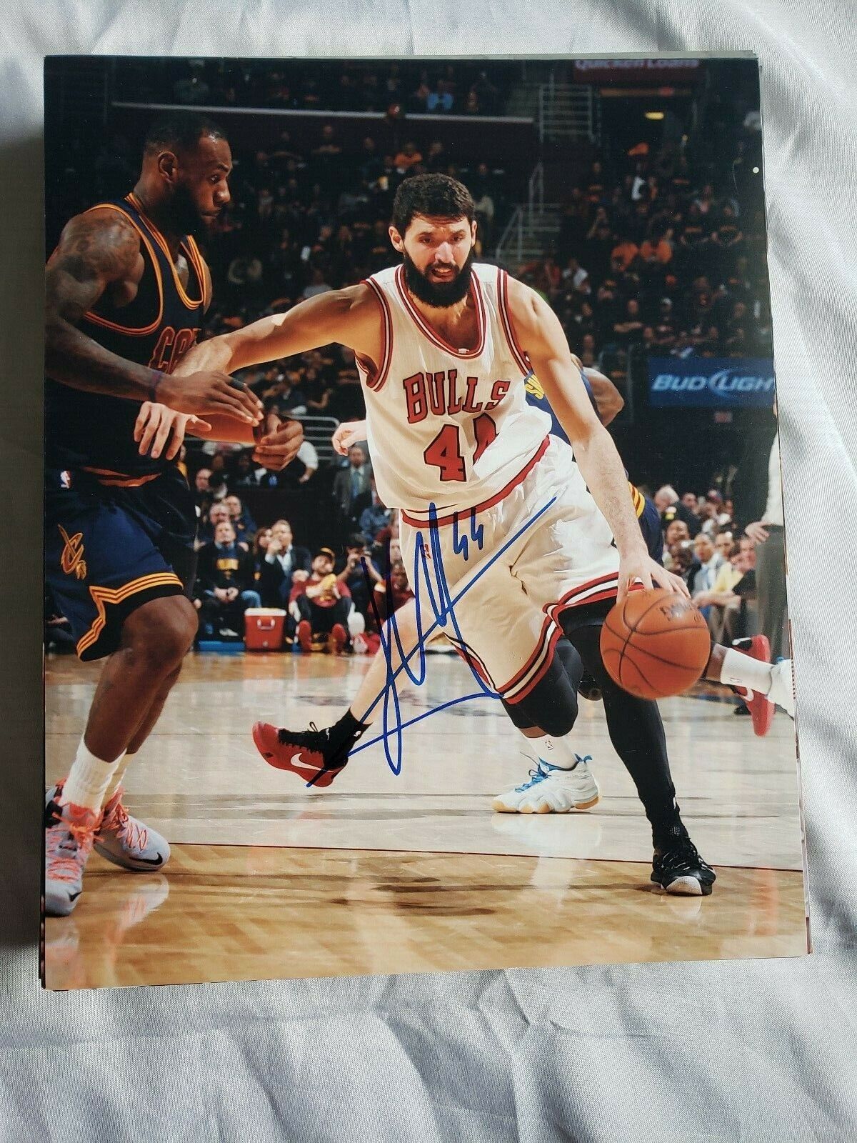 NIKOLA MIROTIC CHICAGO BULLS SIGNED AUTOGRAPHED 8x10 Photo Poster painting COA BASKETBALL 6