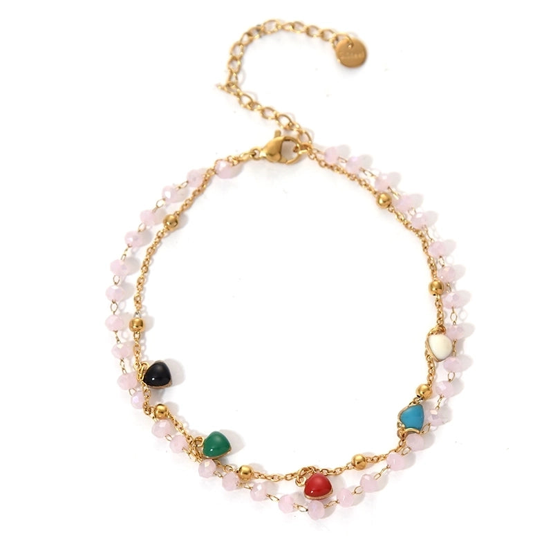 Casual Vacation Commute Geometric Round 304 Stainless Steel 14K Gold Plated Cable Chain Bracelets In Bulk