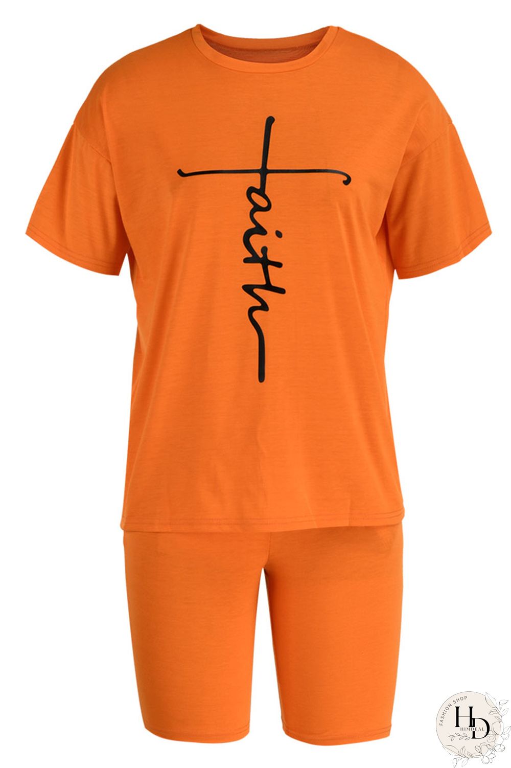 Black Casual Print Patchwork O Neck Short Sleeve Two Pieces