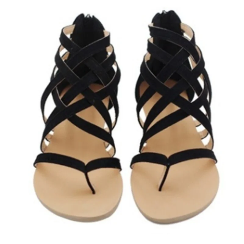 Summer Shoes Woman Sandals Flat Sandalias Mujer 2020 Gladiator Strappy Beach Sandals Ladies Flip Flops