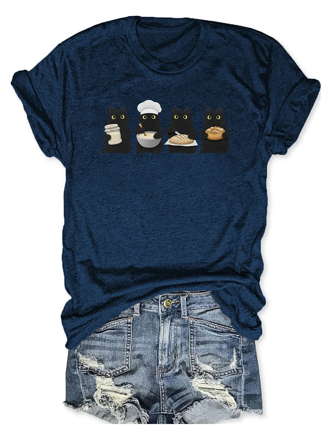 Black Cats Sourdough T-shirt