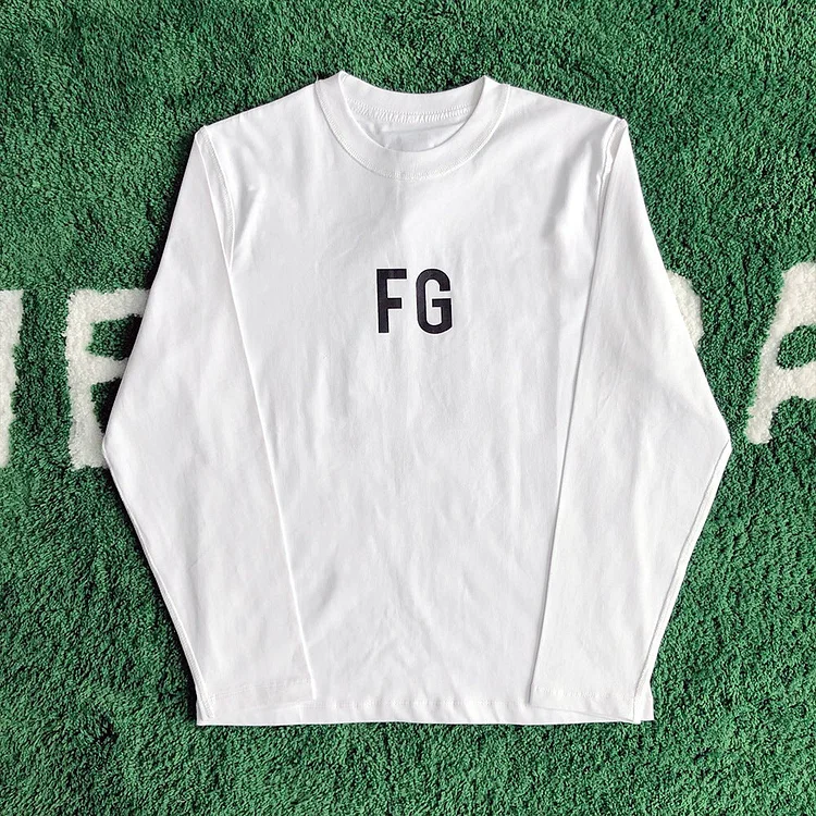 Fog Fear of God Essentials T Shirt Long Sleeve inside-out Wear High Street Bottoming Shirt
