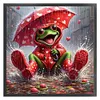 Frog Umbrella-11CT Stamped Cross Stitch 40*40cm/15.75*15.75in tapestrymarket