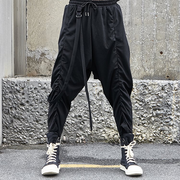 -Original Design New Style Yamamoto Yohji Streamer Contraction Design Streamer Men's Trousers and Feet Pants X030P85-Usyaboys-Mne and Women's Street Fashion Shop-Christmas