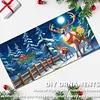 12Pcs Diamond Painting Snowman Animals Greeting Card Set with Envelope