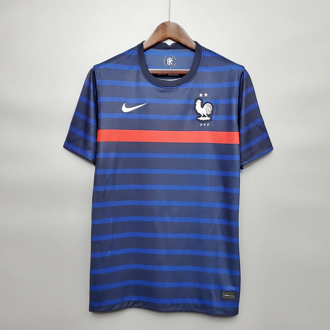 2020 France home Blue Thai version football shirt