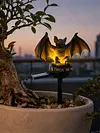 Resin Guardian Solar Garden Stake Light Waterproof Outdoor Figurine