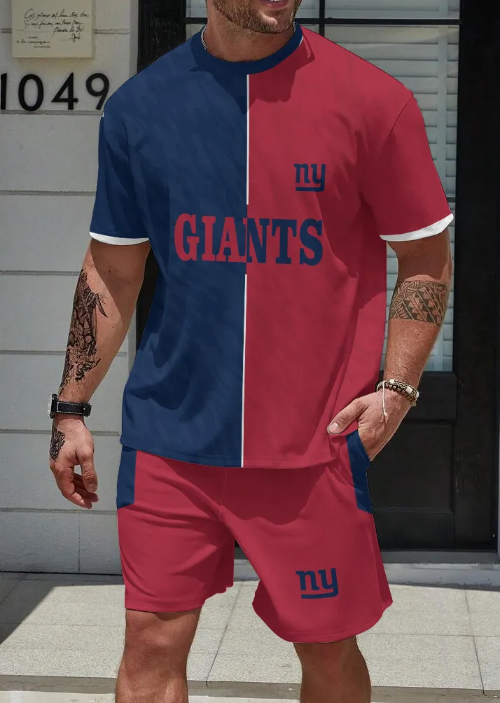 New York Giants  Limited Edition Top And Shorts Two-Piece Suits