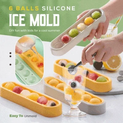 6 Balls Silicone Ice Mold – Ice Cream Makers